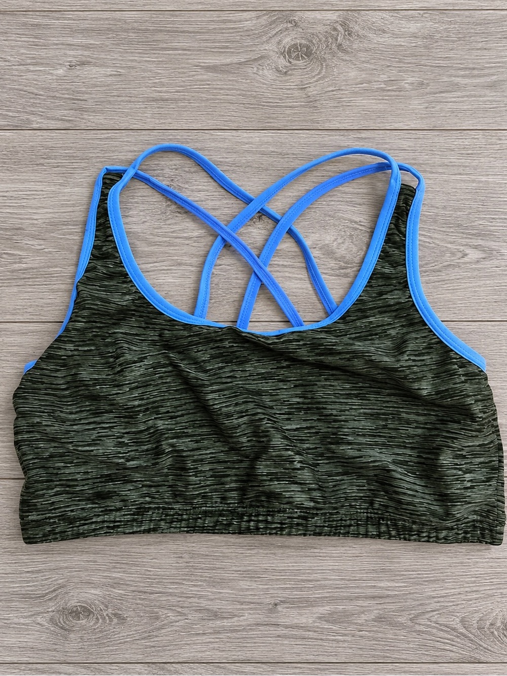 Fruit of the Loom ♥️ GRAY BLUE Sports Bra 34